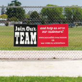 Nu het huren van hulp wilde zich bij ons bann van  spandoek (Insitu)