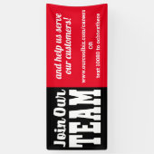 Nu het huren van hulp wilde zich bij ons bann van  spandoek (Verticaal)