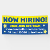 Nu het huren van hulp wilde zich bij ons teamwerkn spandoek (Horizontaal)