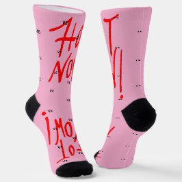 NU HET PINK met LIEFDE Sokken