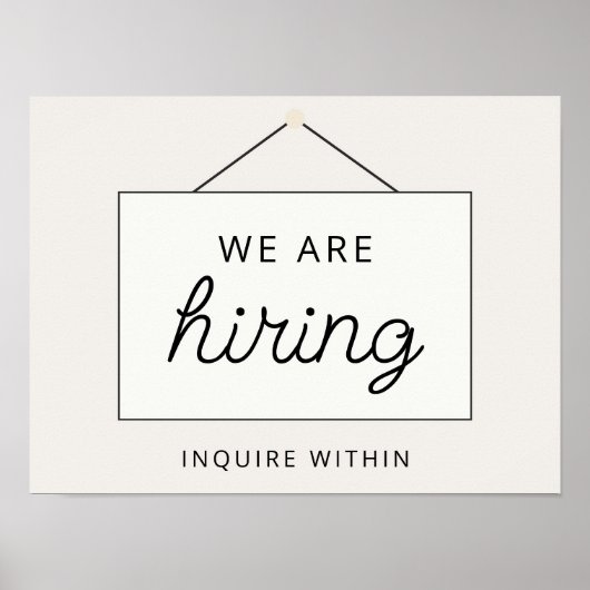 Nu het Teken van het Huren van het Venster, Minima Poster (Voorkant)