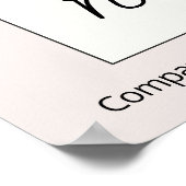 Nu het Teken van het Venster van de Bedrading Poster (Hoek)