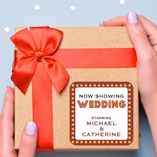 Nu het Teken van het Weddenschap van de Marquee va Vierkante Sticker