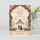 Nu Hindi Henna Mehndi Indiase stijl Vrijgezellenfe Kaart (Staand voorkant)