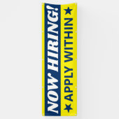 Nu hulp in dienst nemen wilde je meedoen aan onze  spandoek (Verticaal)