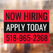 Nu Huren Bord Aangepaste Winkel Ruit Herbruikbare  Raamsticker (Vel 2)