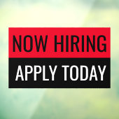 Nu Huren Solliciteer Vandaag Eenvoudig Professione Raamsticker (Vel 3)