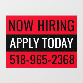 Nu huren Uithangbord Aangepaste winkelruit Herbrui Raamsticker (Vel)