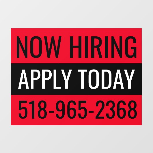 Nu huren Uithangbord Aangepaste winkelruit Herbrui Raamsticker (Vel)