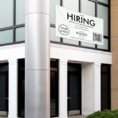 Nu huren van moderne zakelijke Logo QR-code Spandoek (Buitenkant Gebouw)