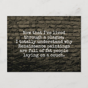 Nu ik door een plaaggrap heb geleefd briefkaart