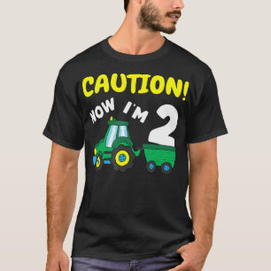 Nu im 2 Tractor 2e verjaardag van de boer 2 jaar T-shirt