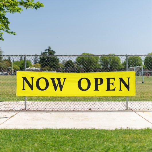 Nu in de uitverkoop Open 12 meter Spandoek (Insitu)