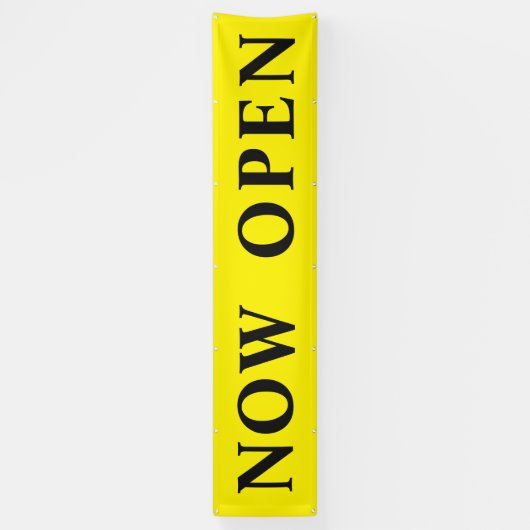 Nu in de uitverkoop Open 12 meter Spandoek (Verticaal)