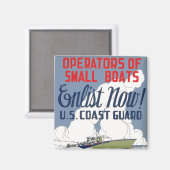 Nu inschrijven! Amerikaanse kustwacht Magneet (Voorkant / Achterkant)