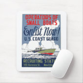 Nu inschrijven! Amerikaanse kustwacht Muismat (Met muis)