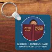 Nu inschrijven | Custom School Logo Sleutelhanger (Voorkant)