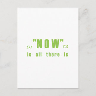 "Nu is alles wat er is" producten Briefkaart