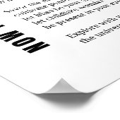 Nu is alles wat we hebben Be Cadeau gedicht poster (Hoek)