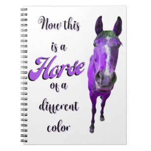 Nu Is Dit Een Paard Van Een Andere Kleur Paars Notitieboek