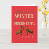 Nu is het de winter van ontevredenheid kaart (Gele Bloem)