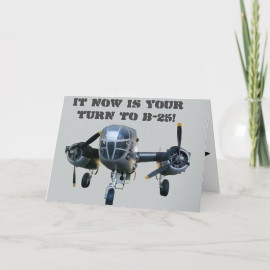 Nu is het jouw beurt om B-25! Kaart (Voorkant)