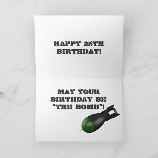 Nu is het jouw beurt voor B-25! Kaart (Binnen)