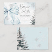 Nu is het koud buiten Baby shower luier Raffle Informatiekaartje (Voorkant / Achterkant)