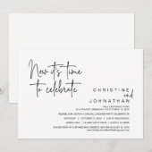 Nu is het tijd om een huwelijksfeest te vieren kaart (Voorkant / Achterkant)