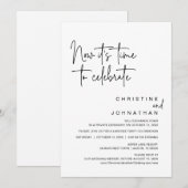 Nu is het tijd om een huwelijksfeest te vieren kaart (Voorkant / Achterkant)