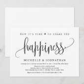 Nu is het tijd om het geluk te delen, Elopement Kaart (Voorkant / Achterkant)