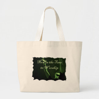 Nu is het tijd om te bidden grote tote bag