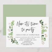 Nu is het tijd om te feesten, Bruiloft Elopement F Kaart (Voorkant / Achterkant)