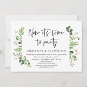 Nu is het tijd om te feesten, Bruiloft Feest Kaart (Voorkant)