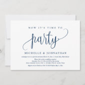 Nu is het tijd om te feesten, na de bruiloft Elope Kaart (Voorkant)