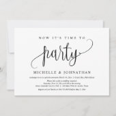 Nu is het tijd om te feesten, na de bruiloft. kaart (Voorkant)