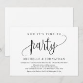 Nu is het tijd om te feesten, na de bruiloft. kaart (Voorkant / Achterkant)