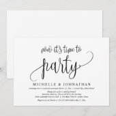 Nu is het tijd om te feesten, na de bruiloft. kaart (Voorkant / Achterkant)