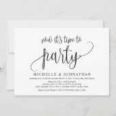 Nu is het Tijd om te Feesten, Post Trouwfeest Elop Kaart (Voorkant)