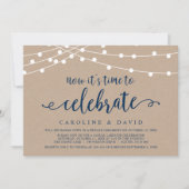Nu is het tijd om te vieren, Trouw Elopement Invi Kaart (Voorkant)