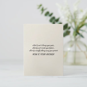 Nu is uw antwoord Quote minimalistische Briefkaart