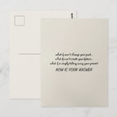 Nu is uw antwoord Quote minimalistische Briefkaart (Voorkant / Achterkant)