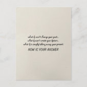 Nu is uw antwoord Quote minimalistische Briefkaart (Voorkant)