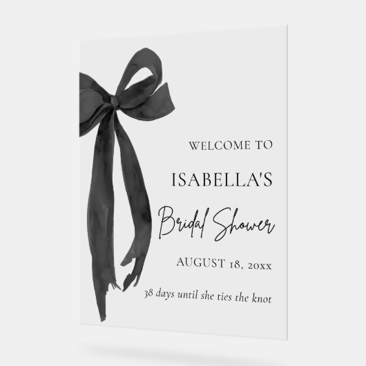 Nu is ze Tying the Knot Vrijgezellenfeest Welkom Acryl Bord (Hoek)