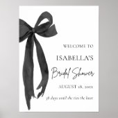 Nu is ze Tying the Knot Vrijgezellenfeest Welkom Poster (Voorkant)