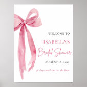 Nu is ze Tying the Knot Vrijgezellenfeest Welkom Poster (Voorkant)