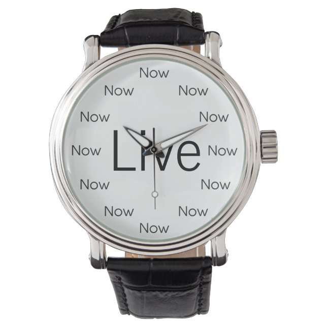 Nu is Zen™ Live For Now Horloge (Voorkant)