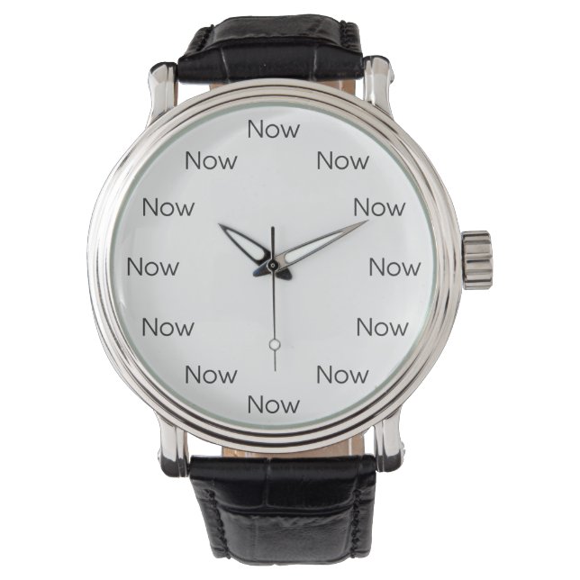 Nu is Zen™ - Mindfulness Taoïstische boeddhistisch Horloge (Voorkant)