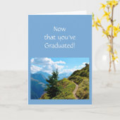 Nu je boven aan de wereld bent afgestudeerd kaart (Gele Bloem)