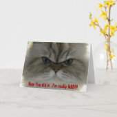 Nu, je hebt het gedaan... ik ben echt gek!! kaart (Gele Bloem)